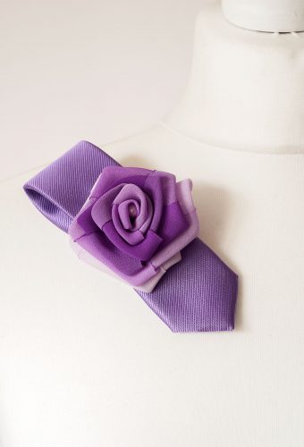 Purple Tie Brooch