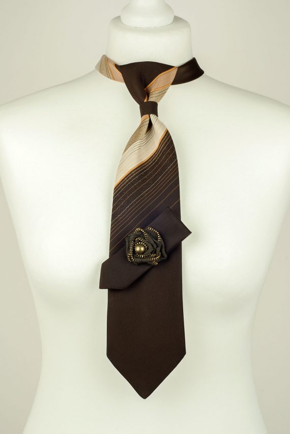 Cravate couleur marron chocolat