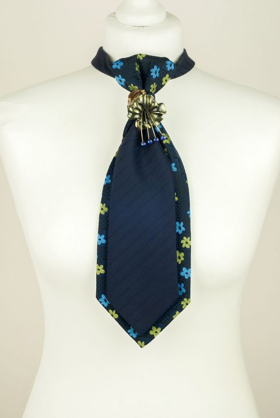 Cravate Unique, Cravate Florale, Cravate Marine