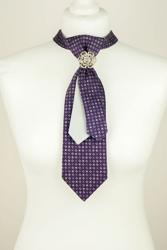 Fashion Accessory, Purple Tie, Sparkly Necktie
