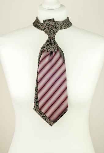 Burgundy Tie, Striped Tie