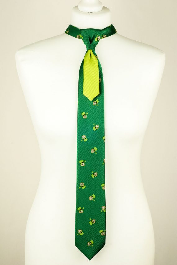 Leprechaun Tie, Green Tie, Irish Tie
