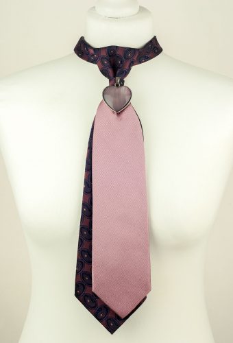 Rose Blush Necktie, Heart Necktie