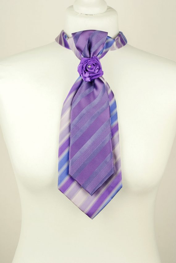 Purple necktie, Striped Necktie, Rose Tie