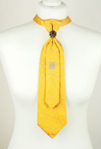 Versace Necktie, Yellow Necktie, Silk Tie